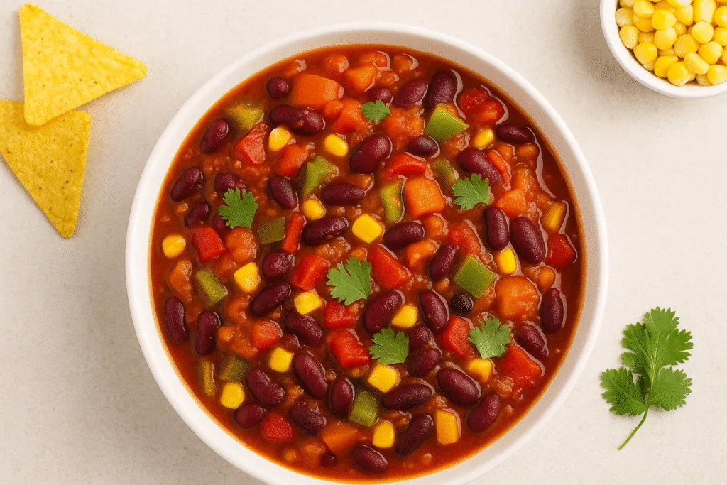 Chili vegano con frijoles