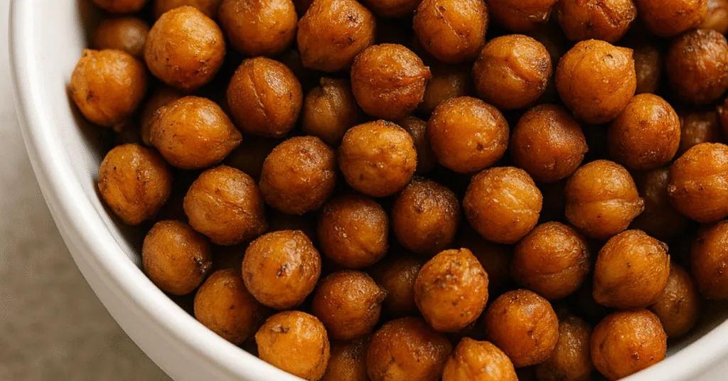 Garbanzos crocantes al horno