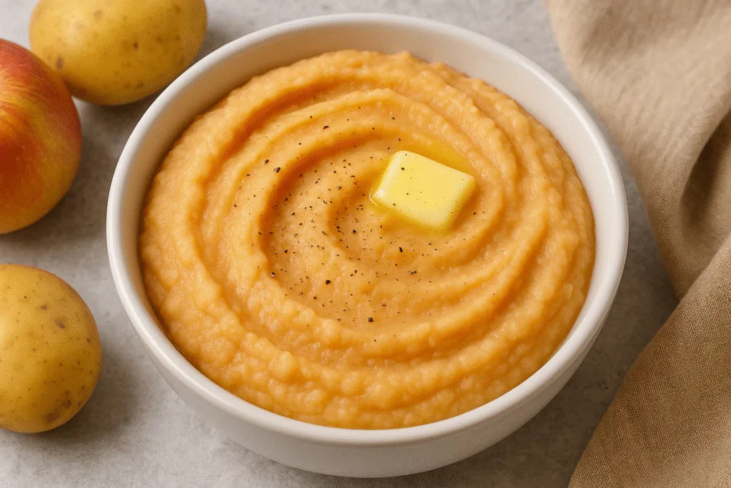 Puré de batata y manzana